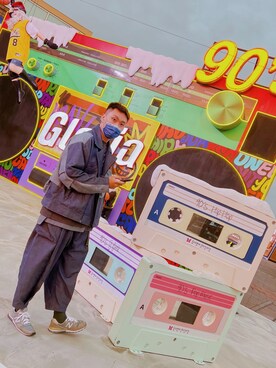 「丹寧」｜Tinoさん（メンズ・180cm）の冬コーディネート