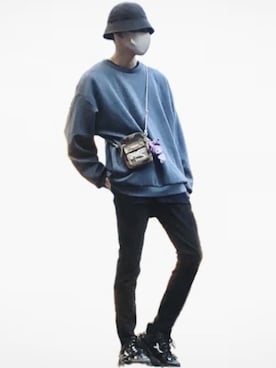 「GU（ジーユー）のアイテム（ハット）」を使った、101%さん（メンズ・181cm）の秋コーディネート