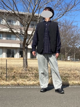 「ジーユー」｜nyさん（メンズ・177cm）の春コーディネート