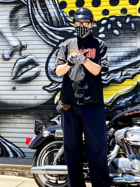 「RATS（ラッツ）のアイテム」を使った、FAGRASSさん（メンズ・183cm）の夏コーディネート