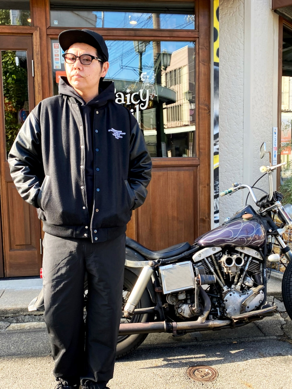 FAGRASS(FAGRASS)|HIDE AND SEEKのスタジャンを使ったコーディネート