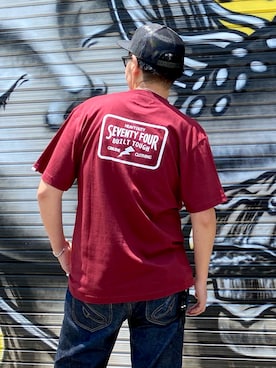 「ポケットＴシャツ」｜FAGRASSさん（メンズ・183cm）の夏コーディネート