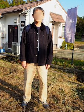 「アイテム（ブルゾン）」を使った、Fさん（メンズ・169cm・40代）の秋コーディネート