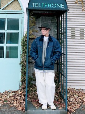 「OSHKOSH（オシュコシュ）のアイテム（ジャケット/アウター）」を使った、tamaさん（メンズ・173cm）の秋コーディネート
