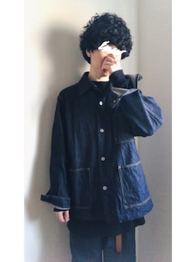 「CANTON（キャントン）のアイテム」を使った、Pさん（メンズ・165cm）の秋コーディネート