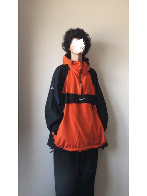 90s ナイキ acg ナイロンジャケット パッカブル Mサイズ オレンジ 1694325792_500.jpg