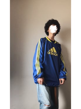 「80s」｜「アイテム（ナイロンジャケット）」を使った、Pさん（メンズ・165cm）の秋コーディネート