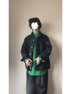 「LENO（リノ）のアイテム」を使った、Pさん（メンズ・165cm）の秋コーディネート