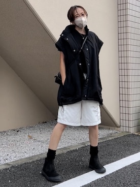 「ベストコーデ」｜「アイテム（ダウンジャケット/コート）」を使った、おまゆさん（レディース・154cm）の秋コーディネート