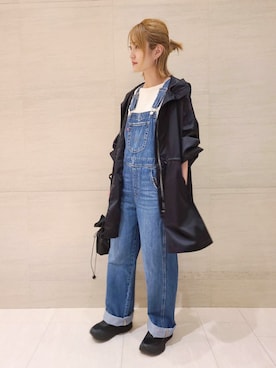 「Levi's（リーバイス）のアイテム（サロペット/オーバーオール）」を使った、zonoさん（レディース・166cm）の秋コーディネート