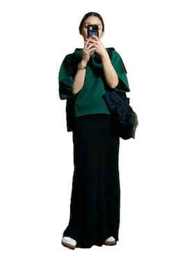 「スキッパーシャツ」｜鈴木すうこさん（レディース・154cm）の秋コーディネート