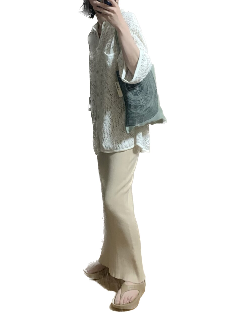 ＜6(ROKU)＞SUKASHI KNIT SHIRT/ニット 6（ロク）の「＜6(ROKU)＞SUKASHI KNIT SHIRT/ニット（ニット