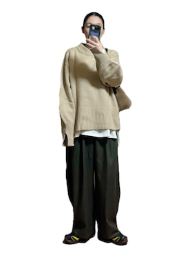 「BEAUTY&YOUTH UNITED ARROWS（ビューティーアンドユースユナイテッドアローズ）のアイテム」を使った、鈴木すうこさん（レディース・154cm）の秋コーディネート