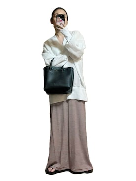 「アイテム（カーディガン/ボレロ、ホワイト系）」を使った、鈴木すうこさん（レディース・154cm）の夏コーディネート