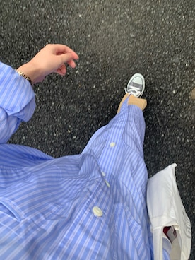 「TODAYFUL（トゥデイフル）のVintageプリントトートバッグ（トートバッグ）」を使った、鈴木すうこさん（レディース・154cm）の秋コーディネート