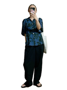 「BEAUTY&YOUTH UNITED ARROWS（ビューティーアンドユースユナイテッドアローズ）のアイテム」を使った、鈴木すうこさん（レディース・154cm）の夏コーディネート