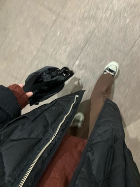 「CANAL JEAN（キャナルジーン）のアイテム（その他アウター）」を使った、鈴木すうこさん（レディース・154cm）の冬コーディネート
