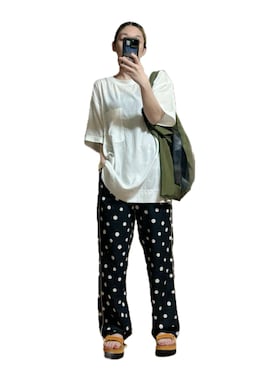 roku ドットプリントパンツ 6 (ROKU) - 6 ROKU DOT PRINT PANTS 36 ドットプリントパンツの