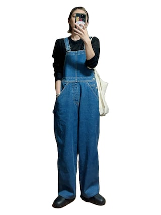 anuke Denim Overall 38 アンヌーク デニムオーバーオール セール】Denim Overall（サロペット/オーバーオール）｜anuke