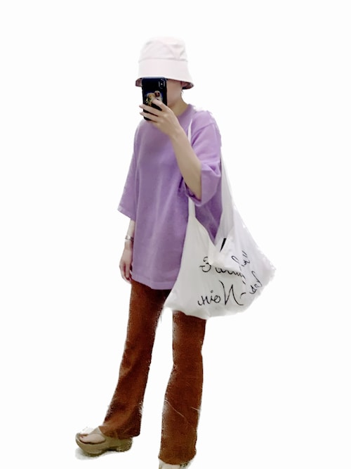 6（ロク）の「＜6(ROKU)＞SHEER WAFFLE SHORT SLEEVE KNIT