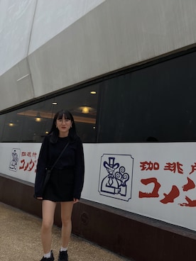 「シンプルおしゃれが好き」｜「アイテム（ジャージ）」を使った、Dさん（レディース・155cm）の冬コーディネート