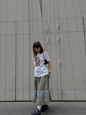 「アイテム（サンダル）」を使った、Dさん（レディース・155cm）の秋コーディネート