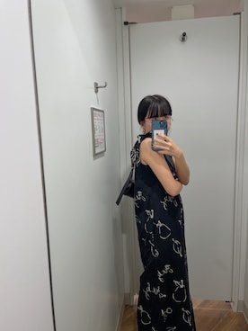 「黒髪」｜「アイテム（オールインワン・サロペット）」を使った、Dさん（レディース・155cm）の夏コーディネート
