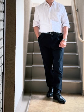 「アイテム（パンプス）」を使った、shinさん（メンズ・172cm・40代）の夏コーディネート