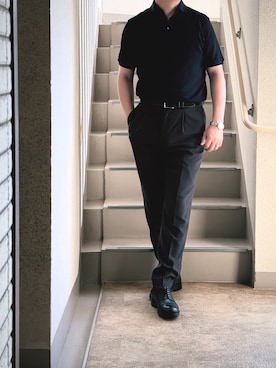 「ONLY（オンリー）のアイテム（ポロシャツ）」を使った、shinさん（メンズ・172cm・40代）の夏コーディネート