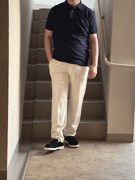 「ZARA（ザラ）のアイテム（パンツ）」を使った、shinさん（メンズ・172cm）の夏コーディネート
