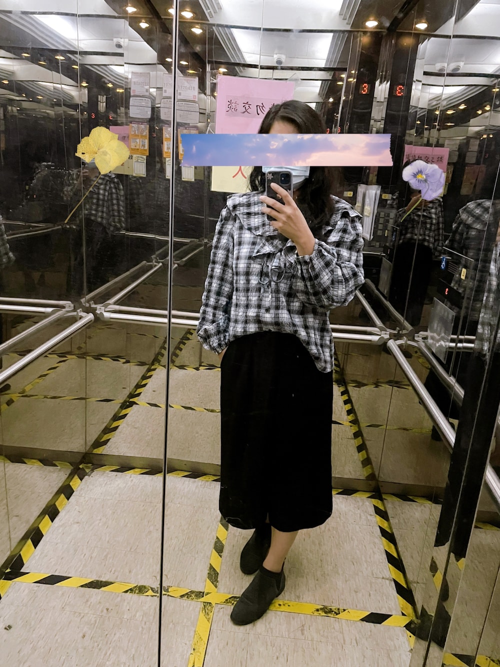 「秋コーデ、TOPSHOP、UNIQLO、office style、puffsleeves」｜「TOPSHOPのアイテム（シャツ/ブラウス、その他）」を使った、linlinさん（レディース・160cm）の秋コーディネートの1枚目の写真