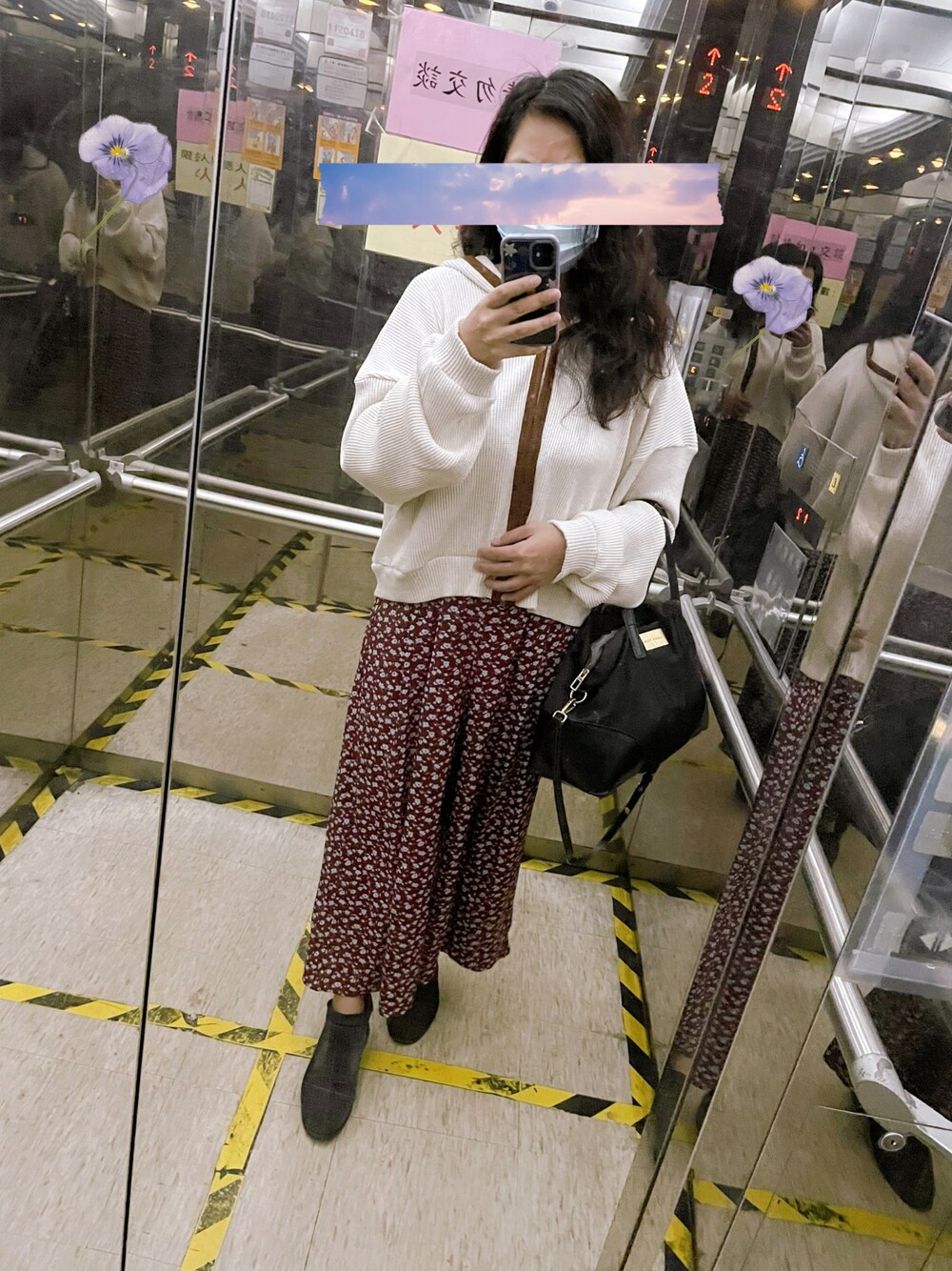 「MelanCleuge、Circle Cinema、cardigan、白いカーディガン、ワイドパンツ、今日のコーデ、カーディガン、ニットコーデ、秋のコーデ、お仕事コーデ」｜「Melan Cleugeのアイテム（その他パンツ、その他）」を使った、linlinさん（レディース・160cm）の秋コーディネートの1枚目の写真