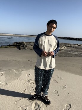 「WHIMSIC（ウィムジック）のアイテム」を使った、yo-sukeさん（メンズ・175cm）の春コーディネート