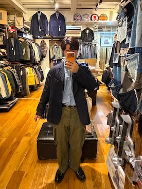 「RED WING（レッドウィング）のアイテム」を使った、まこんちゅさん（メンズ・175cm）の冬コーディネート