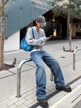 「LANDNESS（ランドネス）のアイテム」を使った、shunsukeさん（メンズ・173cm）の冬コーディネート