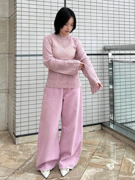 妹山奈生さん（レディース・151cm）の春コーディネート