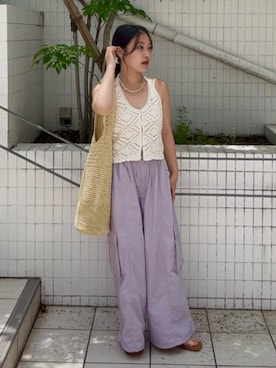 妹山奈生さん（レディース・151cm）の夏コーディネート