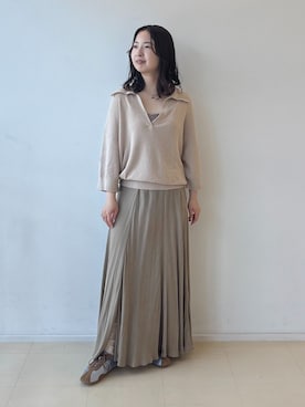 「FLAT（フラット）のアイテム」を使った、hasumiさん（レディース・148cm）の夏コーディネート