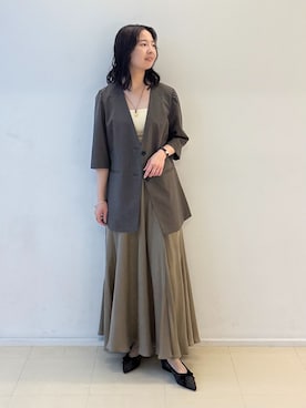 「FLAT（フラット）のアイテム」を使った、hasumiさん（レディース・148cm）の秋コーディネート