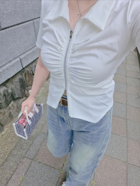ゆぃかさん（レディース・155cm）の夏コーディネート