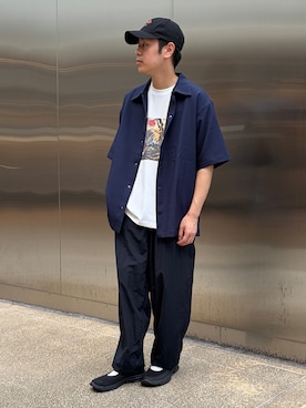 「LOTTO（ロット）のアイテム」を使った、ひりゅうさん（メンズ・167cm）の夏コーディネート
