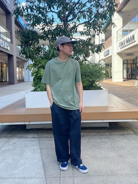 「ITEMS URBANRESEARCH（アイテムズ アーバンリサーチ）のアイテム（Tシャツ/カットソー）」を使った、ひりゅうさん（メンズ・167cm）の春コーディネート