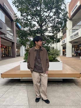 「ITEMS URBANRESEARCH（アイテムズ アーバンリサーチ）のアイテム（その他アウター）」を使った、ひりゅうさん（メンズ・167cm）の春コーディネート