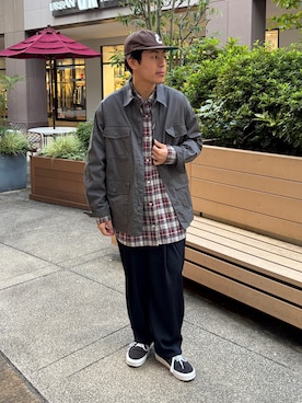 「アイテム（ミリタリージャケット）」を使った、ひりゅうさん（メンズ・167cm）の秋コーディネート