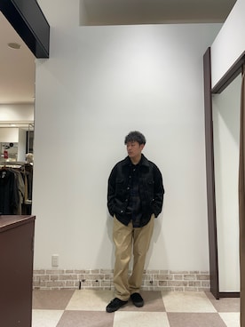 軍司 陽龍(ぐんじ ひりゅう)さん（メンズ・167cm）の冬コーディネート