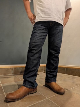 「UGG（アグ）のアイテム」を使った、粕さん（メンズ・174cm）の秋コーディネート