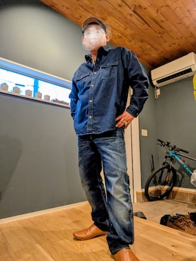 「Levi's（リーバイス）のアイテム（トップス）」を使った、粕さん（メンズ・174cm）の冬コーディネート