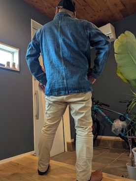 「ikka（イッカ）のアイテム」を使った、粕さん（メンズ・174cm）の冬コーディネート