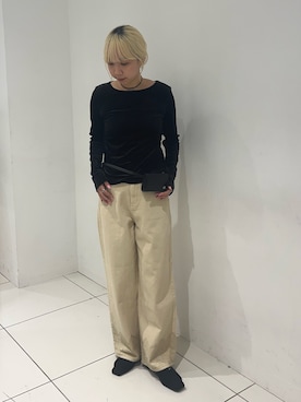 「SENSE OF PLACE by URBAN RESEARCH（センスオブプレイスバイアーバンリサーチ）のアイテム（Tシャツ/カットソー）」を使った、kokoroさん（レディース・161cm）の秋コーディネート