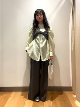 「LAATO（ラート）のアイテム」を使った、mizunoさん（レディース・158cm）の春コーディネート